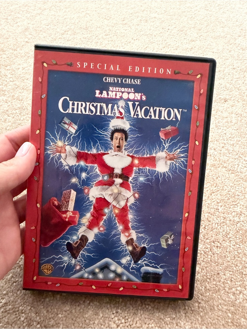 Warner Bros. National Lampoon's Christmas Vacation DVD - Red & Blue Artwork